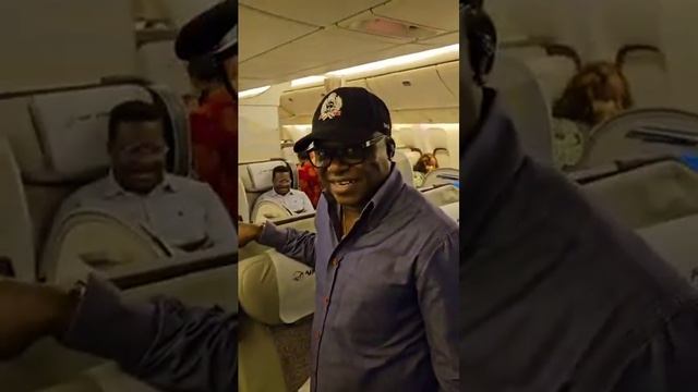 Keyamo, Ozekhome, Alaibe, Cubana, Akpata, actresses on board Air Peace inaugural flight to London смотреть онлайн