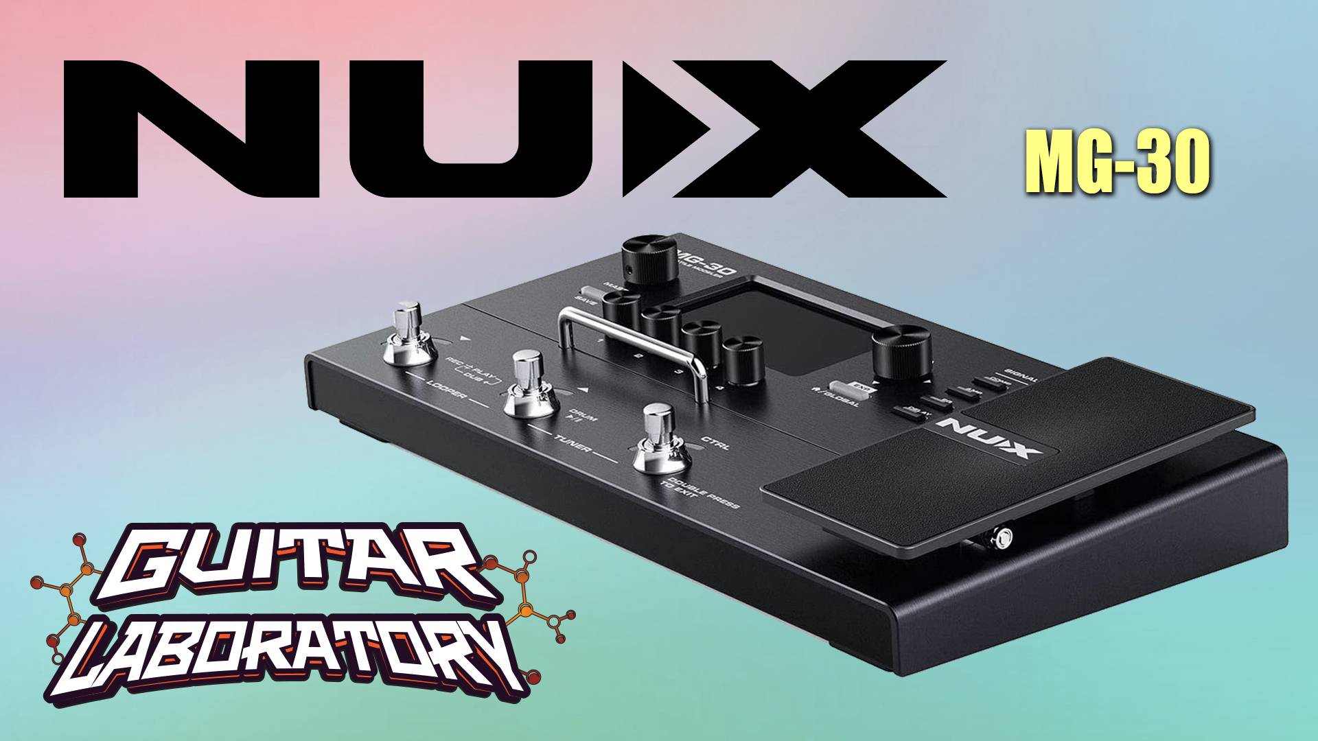 Гитарный процессор NUX MG-30 || Компактный с большим экраном смотреть онлайн