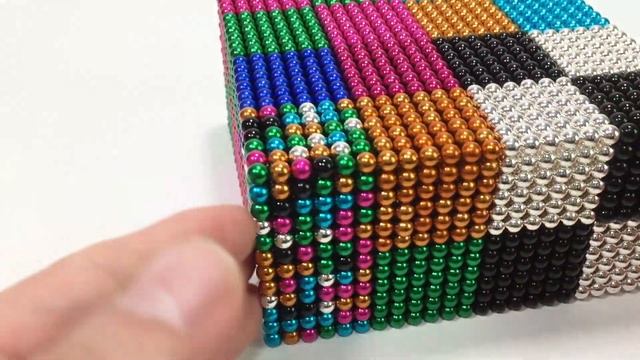 DIY How To Make color Cube with Magnetic balls | Magnetic Toy | ASMR смотреть онлайн