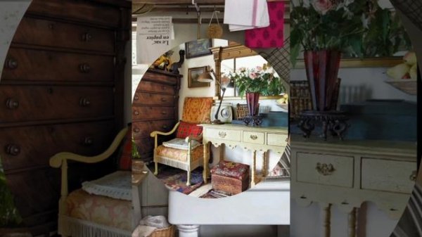 English country cottage farmhouse decorating ideas. Vintage style English county cottage decor tips