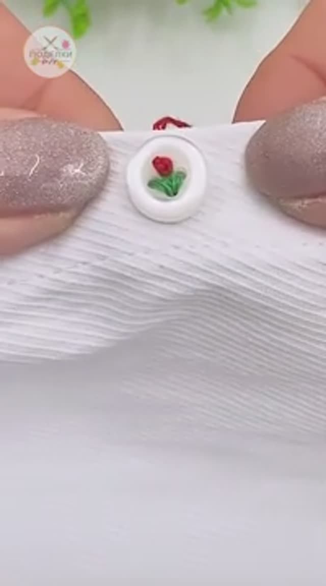 Как креативно пришить пуговицу смотреть онлайн