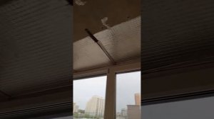 Натяжной потолок на балконе