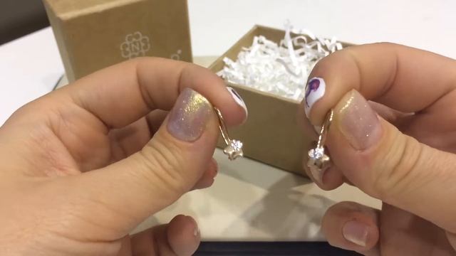 Серьги 3178 из красного золота 585 пробы с фианитами смотреть онлайн