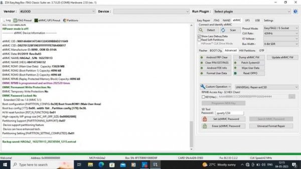 EMMC Password Locked Solution