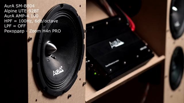 AurA SM-A804MkII vs AurA SM-B804. HPF=100Hz, LPF=OFF смотреть онлайн