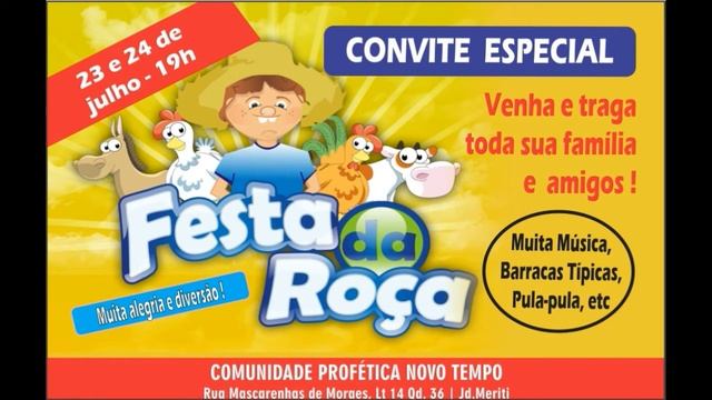 Festa da roca 2016 Comunidade Novo Tempo Pr. Rogério Rodrigues смотреть онлайн
