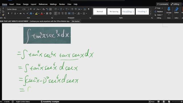 integral tanx secx dx .calculus смотреть онлайн