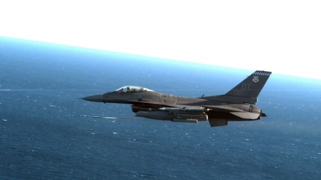 F-16C Viper Shoots Down Target Drone With Laser-Guided Rocket смотреть онлайн