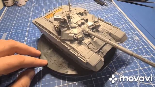 Российский ОБТ Т-90 (Звезда, 1:35) обзор перед покраской. смотреть онлайн
