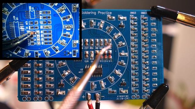 SMD Solder Practice Kit with LEDs смотреть онлайн