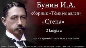Бунин И.А. «Степа» - аудиокнига.