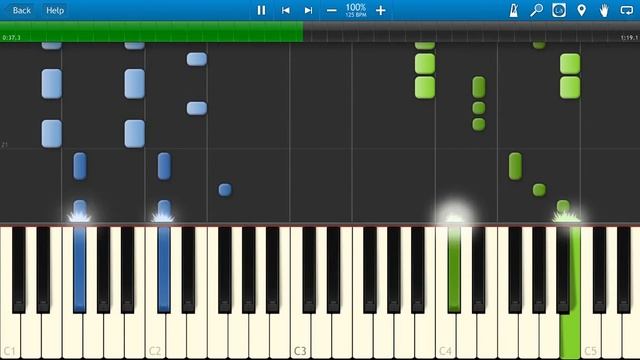 Calvin Harris feat. Florence Welch - Sweet Nothing [Piano Tutorial] Synthesia смотреть онлайн