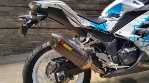 SOUND TEST : AKRAPOVIC SLIP-ON CARBON EXHAUST WITH DB KILLER KAWASAKI NINJA 250R