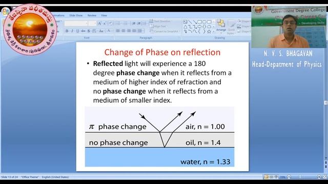Physics: Interference of Light by N. V. S. Bhagavan смотреть онлайн
