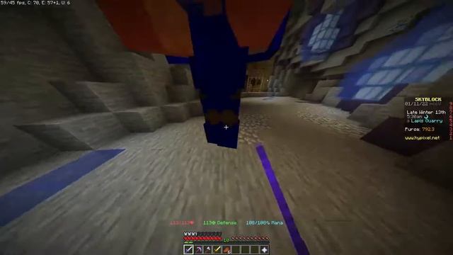 Grinding up some gear in Hypixel Skyblock смотреть онлайн