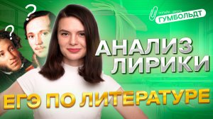 Решаем 8 задание ЕГЭ по литературе | Анализ лирики от «Гумбольдта»
