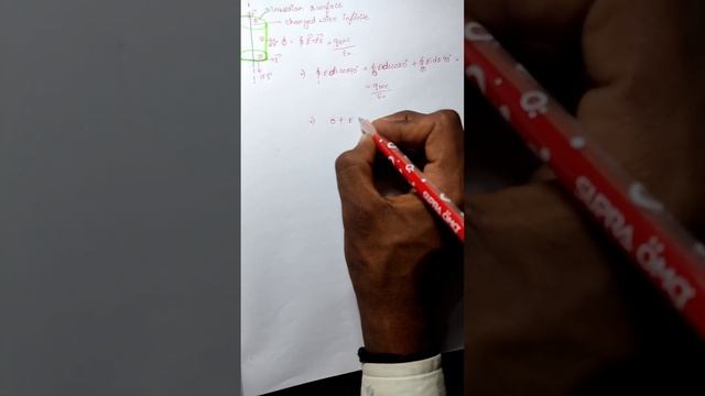 electric field due to a long charged wire ⚡#motivation #short #yt #jee #viral #derivation#gaussla смотреть онлайн