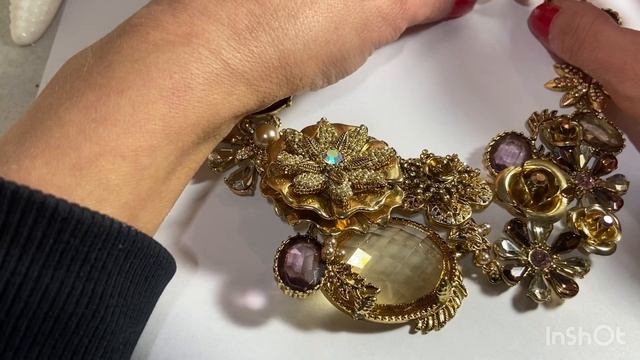 Винтажное колье Miriam Haskell