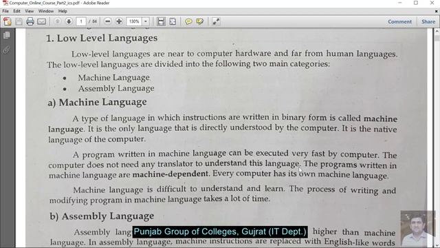 ICS - Computer 12th - Ch#8 - C Programming | What is program? Computer Programming Languages & type смотреть онлайн