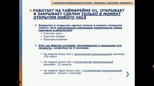 Часть 2. Семь Факторов Прибыльности Форекс Скальпера «Anaconda Breakout» смотреть онлайн