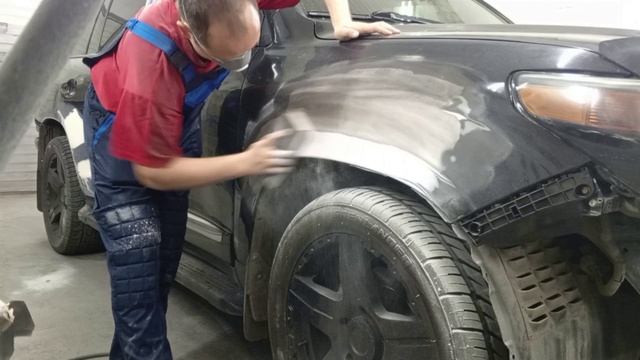 Toyota Land Cruiser 200 подготовка кузовных деталей