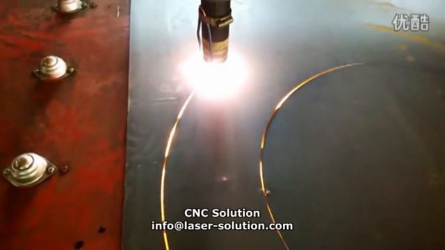plasma CNC cutting table, plamsa machine/info@laser-solution.com смотреть онлайн