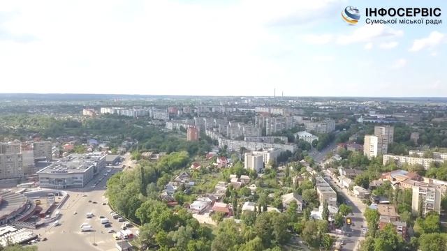 Центр Сум з висоти пташиного польоту смотреть онлайн