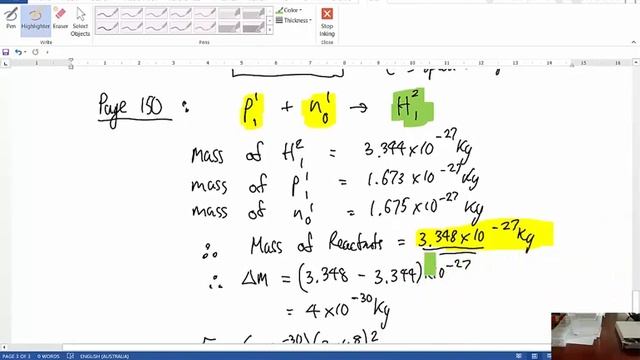 Energy Calculation for Nuclear Reaction смотреть онлайн