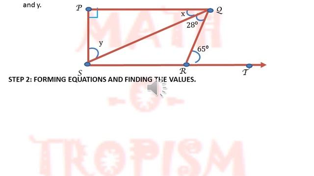 NCERT Class IX Ch 6 LINES AND ANGLES : EX6 3 SUM5. Using Exterior Angle & Angle Sum Property. смотреть онлайн