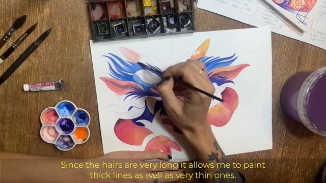 Watercolor illustration ✨ Tips and tricks смотреть онлайн
