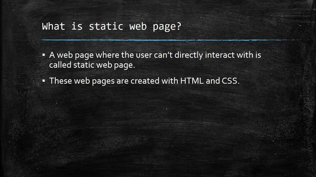 WHAT IS WEB PAGE & STATIC VS DYNAMIC WEB PAGE DIFFERENCE смотреть онлайн