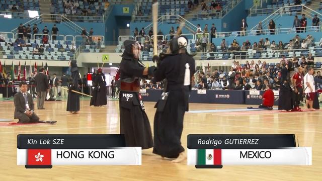 17th World Kendo Championships 2ch K.SZE(HKG) Vs R.GUTIERREZ(MEX)