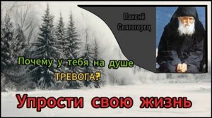 Паисий Святогорец «Надо сделать свою жизнь проще»