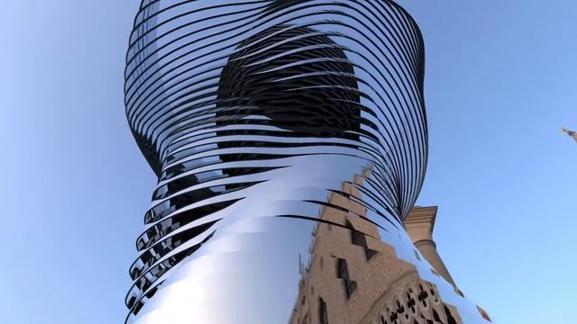 Zekreet Wind (Digitally controlled kinetic public sculpture) смотреть онлайн
