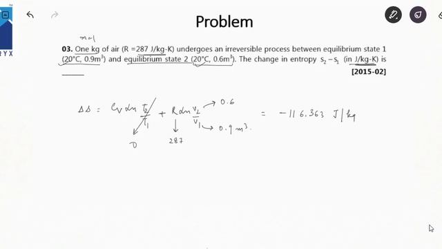 GATE Previous Year Solved Questions | Second Law (Entropy) | GATE (ME) смотреть онлайн