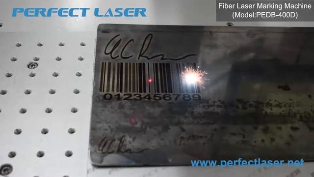 Perfect laser 50 watt laser metal engraving machine prices PEDB-400D marking on saw plate steel смотреть онлайн