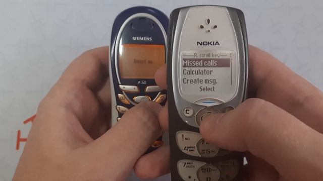 Nokia 2300 vs Siemens A50 Incoming Call смотреть онлайн