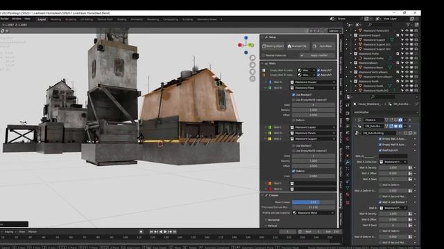Using Auto-Building to create a rural sci-fi homestead in Blender смотреть онлайн