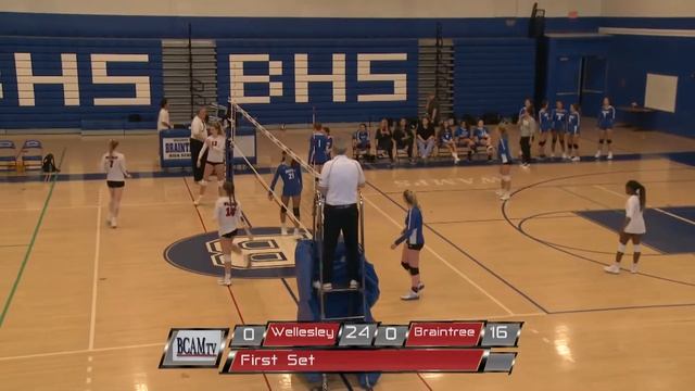 Braintree High School girl's volleyball vs. Wellesley 10.6.22 4pm смотреть онлайн