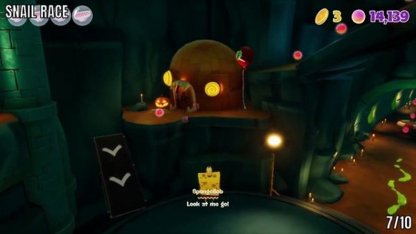 SpongeBob Squarepants: The Cosmic Shake Halloween Rock Bottom All 10 Coins Locations