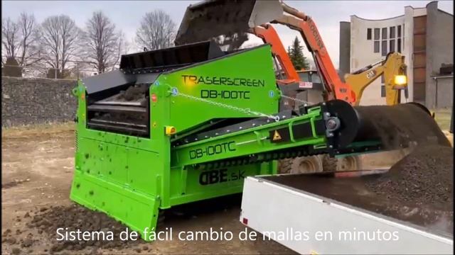 Cribadora de Tierra con ruedas de oruga. DB - 100 TC смотреть онлайн