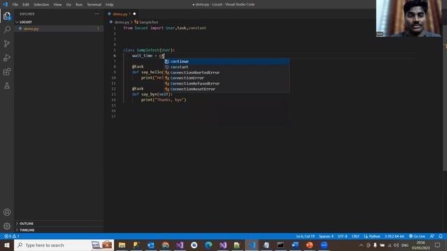 4. Locust performance testing tool - sample load test script смотреть онлайн