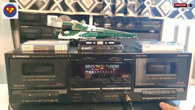Pioneer CT-W601R cassette deck - Review - Line out direct on Maxell XL II-S, TDK SCD & EMTEC SQ II смотреть онлайн