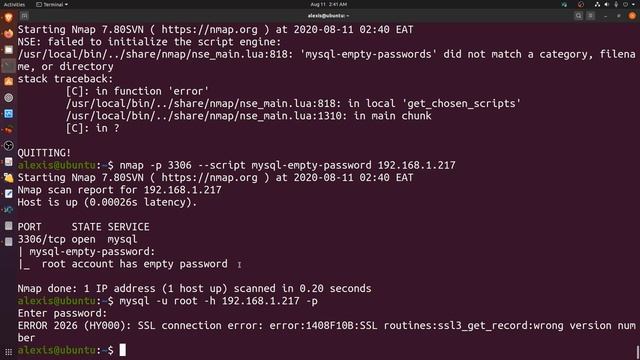 14 Nmap - MySQL Enumeration смотреть онлайн