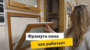 Окно с фрамугой. Фрамуга нижнеподвесная и верхнеподвесная