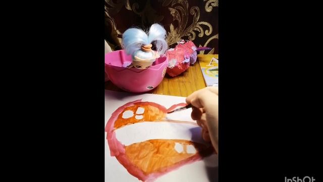 как нарисовать рисунок для мамы. сердечко. 💜💜💜 смотреть онлайн