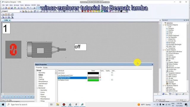 Siemens Wincc Explorer (SCADA) basic for beginners tutorial part#3 motor on/off status смотреть онлайн
