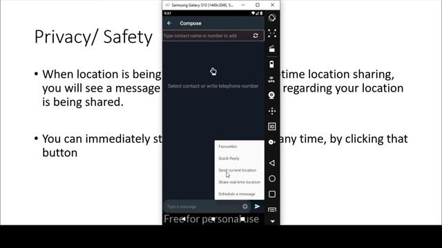 Real-time Location Sharing using SMS Messenger (Smart Messenger with Self Reminders) смотреть онлайн