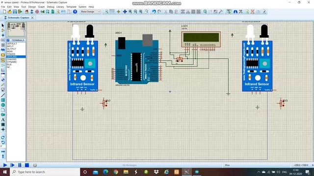 Arduino Speed Detector with IR Sensor on LCD Display with Proteus смотреть онлайн