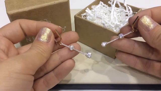 Серьги 1912 из красного золота 585 пробы с фианитами смотреть онлайн